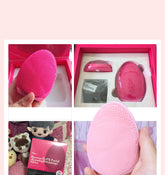 Silicone electric face washing artifact